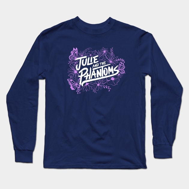 Julie and the Phantoms - Purple Floral Long Sleeve T-Shirt by lunalalonde